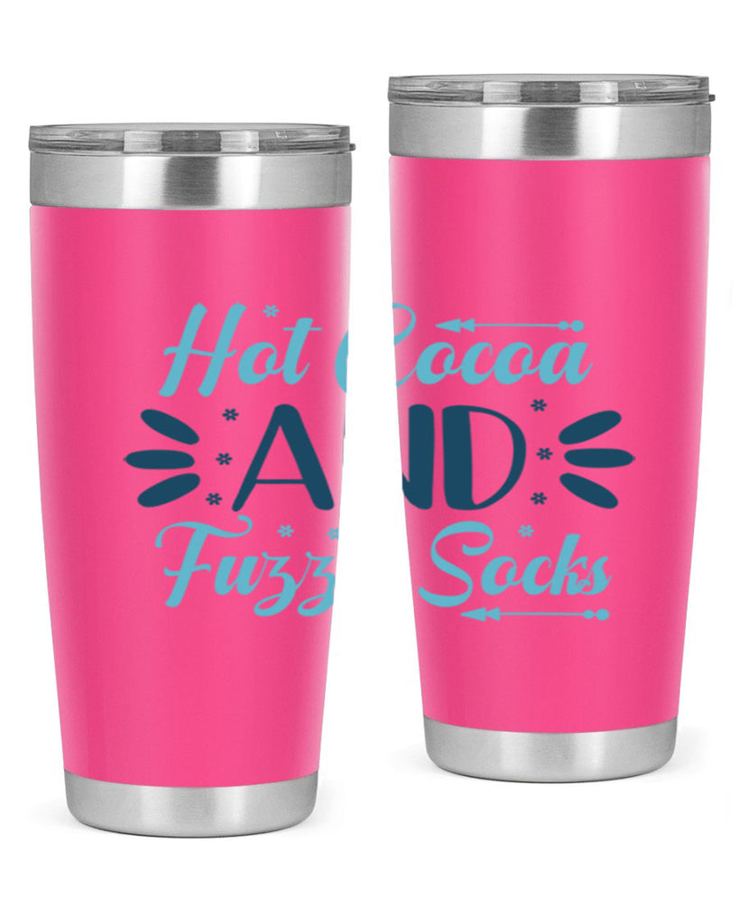 hot cocoa and fuzzy socks 208#- winter- Tumbler