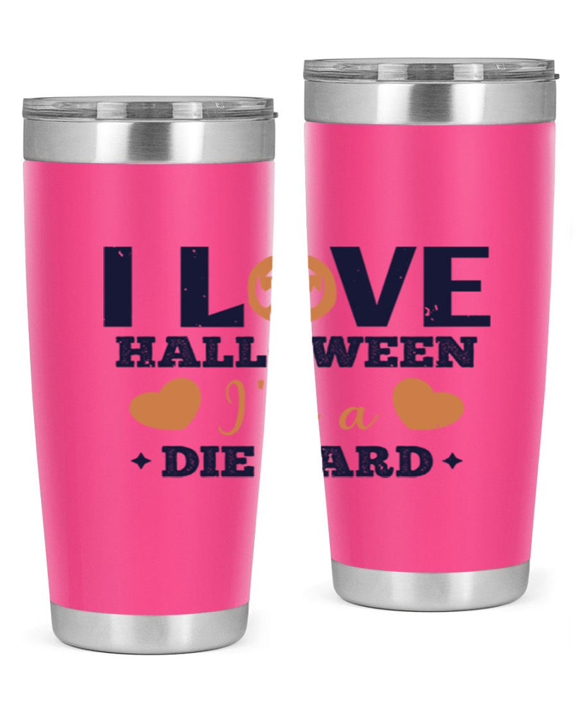 i love halloween im a die hard 150#- halloween- Tumbler