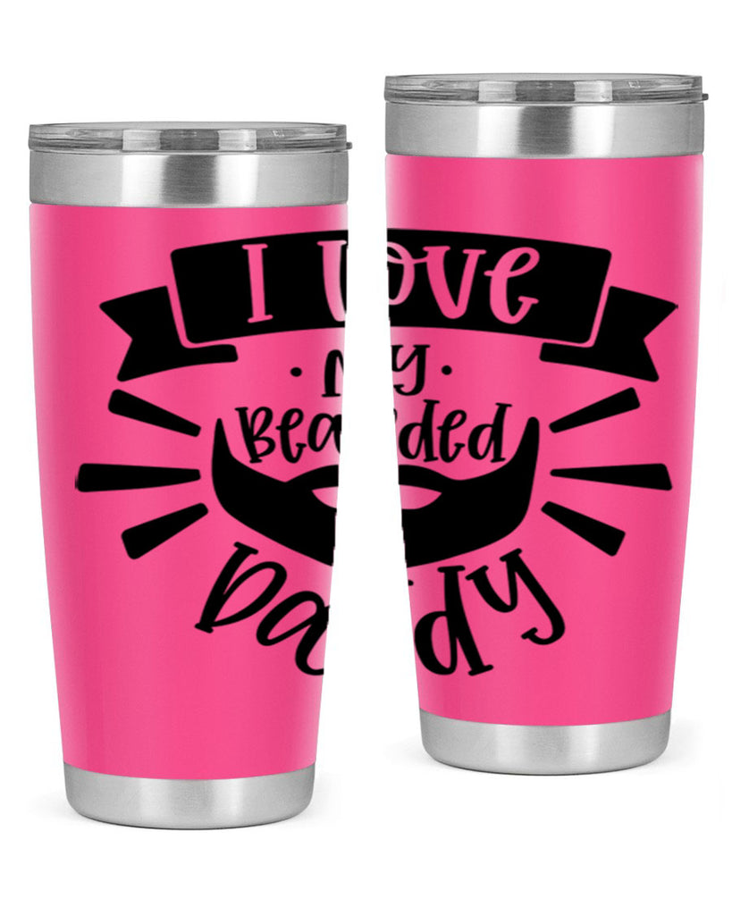 i love my bearded daddy 42#- fathers day- Tumbler