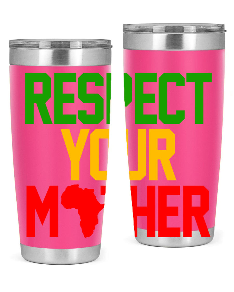 respect your mother 43#- black words phrases- Cotton Tank