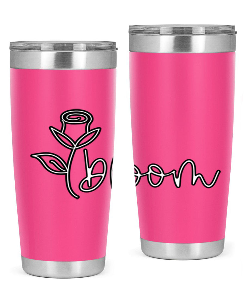 rosebud bloom outline399#- spring- Tumbler