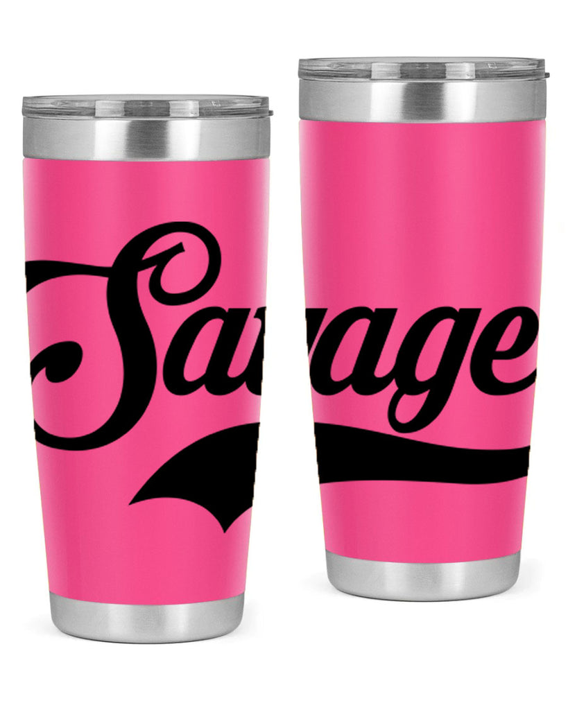 savage script 40#- black words phrases- Cotton Tank