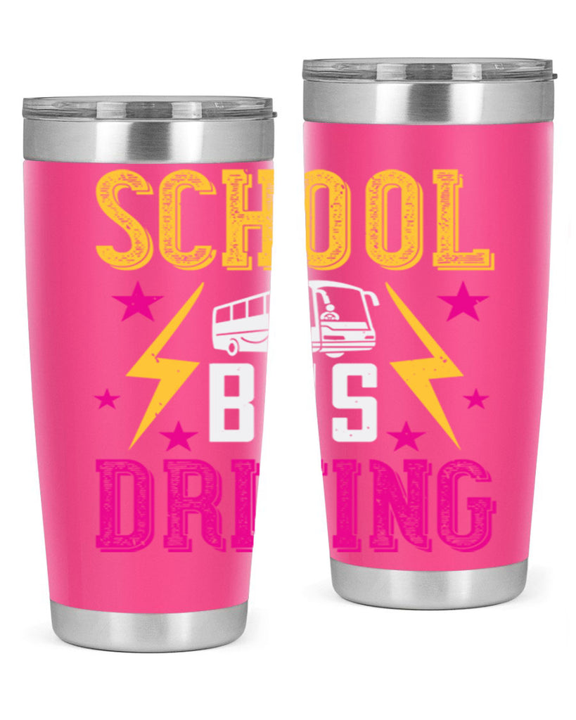school bus driving Style 17#- bus driver- tumbler