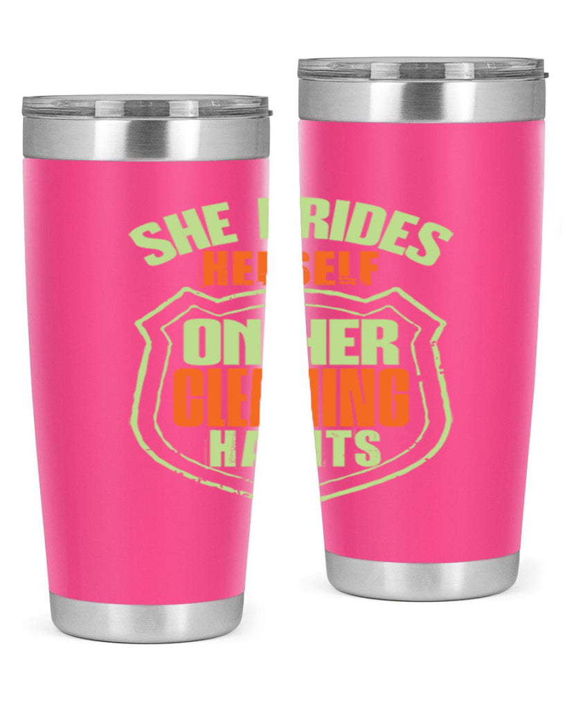 she prides hereself on her cleaning habits Style 15#- cleaner- tumbler