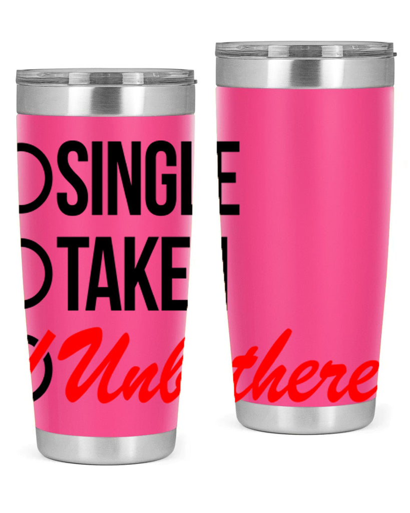 single taken unbothered 35#- black words phrases- Cotton Tank