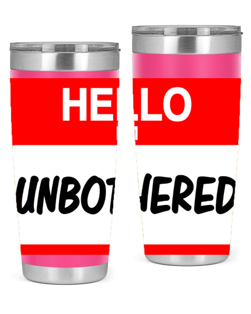 unbothered 14#- black words phrases- Cotton Tank