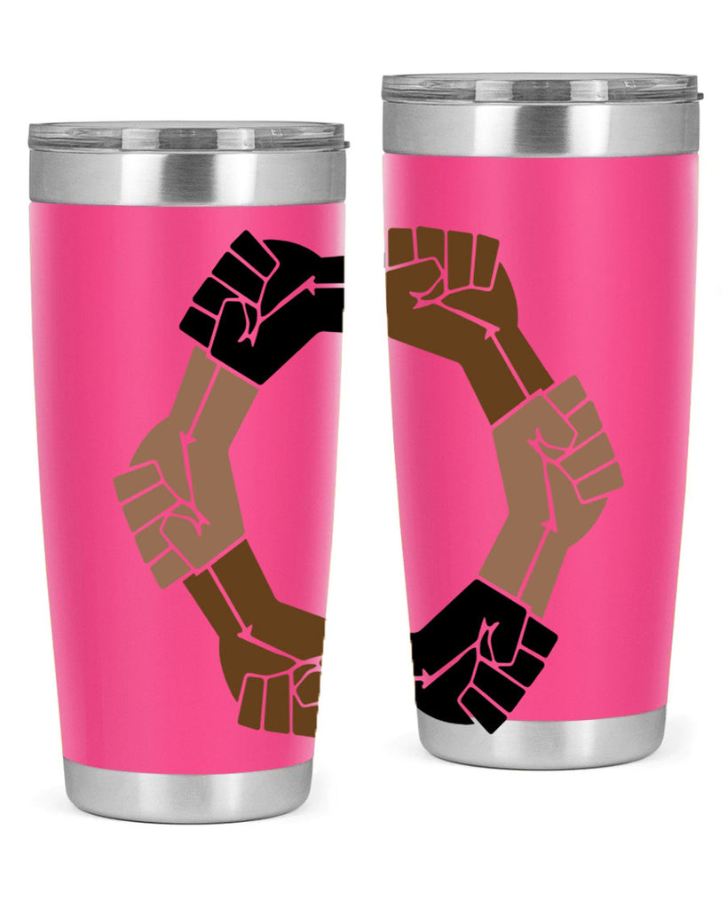 united black power fists 13#- black words phrases- Cotton Tank