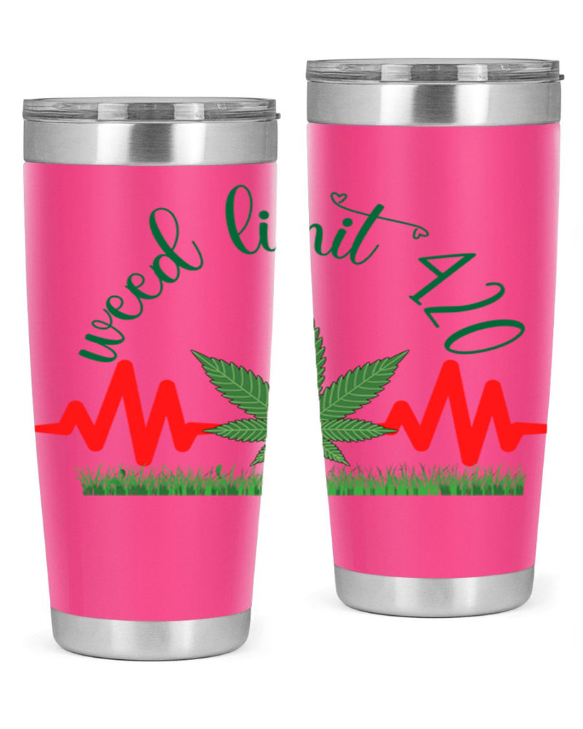 weed limit 420 cannabis hearbeat 291#- marijuana- Tumbler
