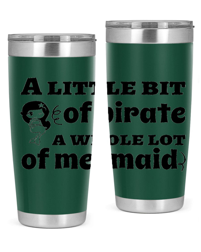 A little bit of pirate 10#- mermaid- Tumbler