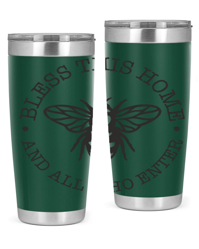 Bless this Home Bee59#- spring- Tumbler