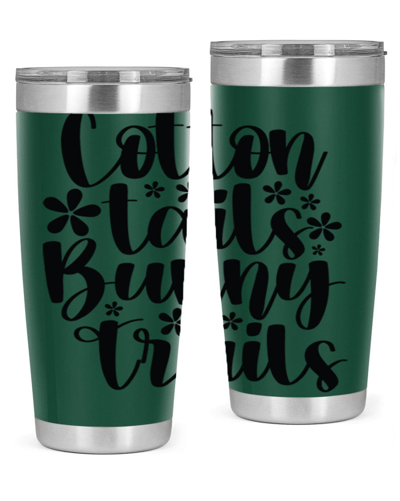 Cotton tails bunny trails  113#- spring- Tumbler