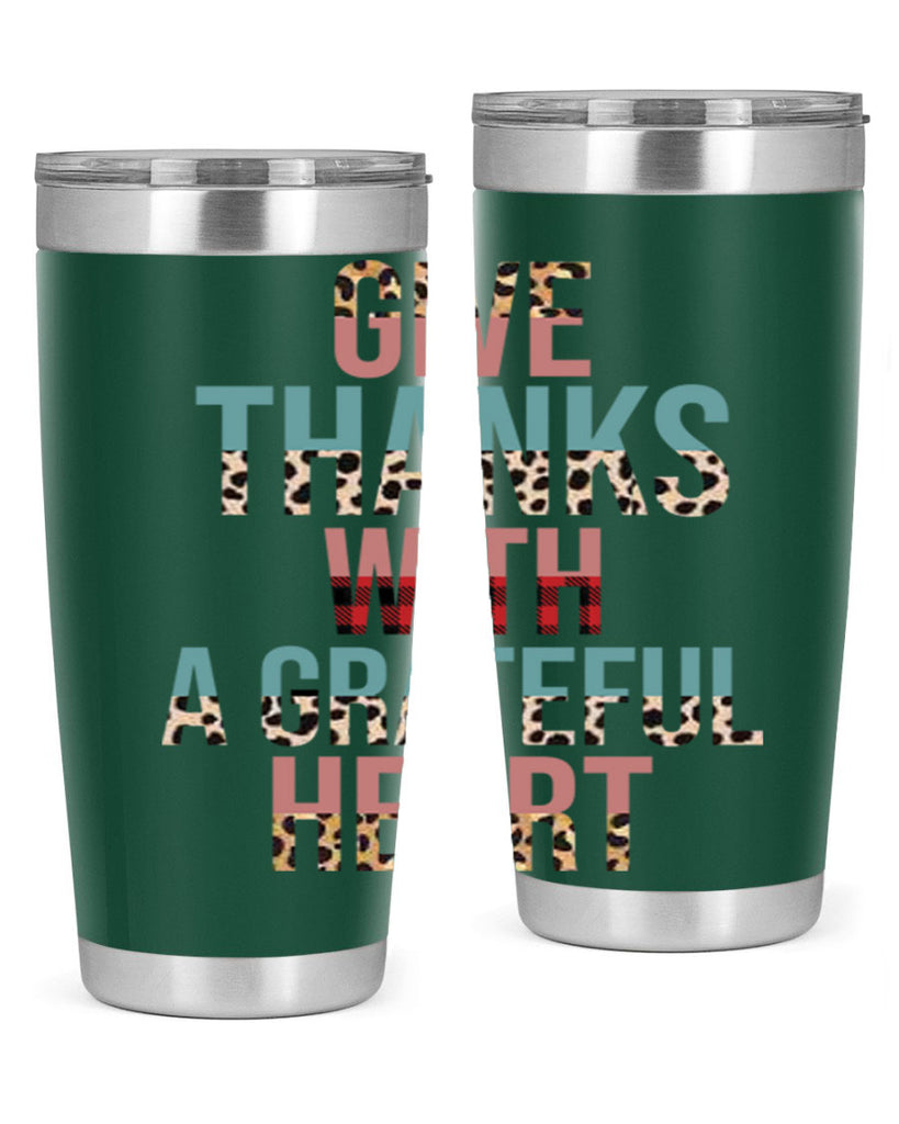 Give thanks with a grateful heart 195#- fall- Tumbler