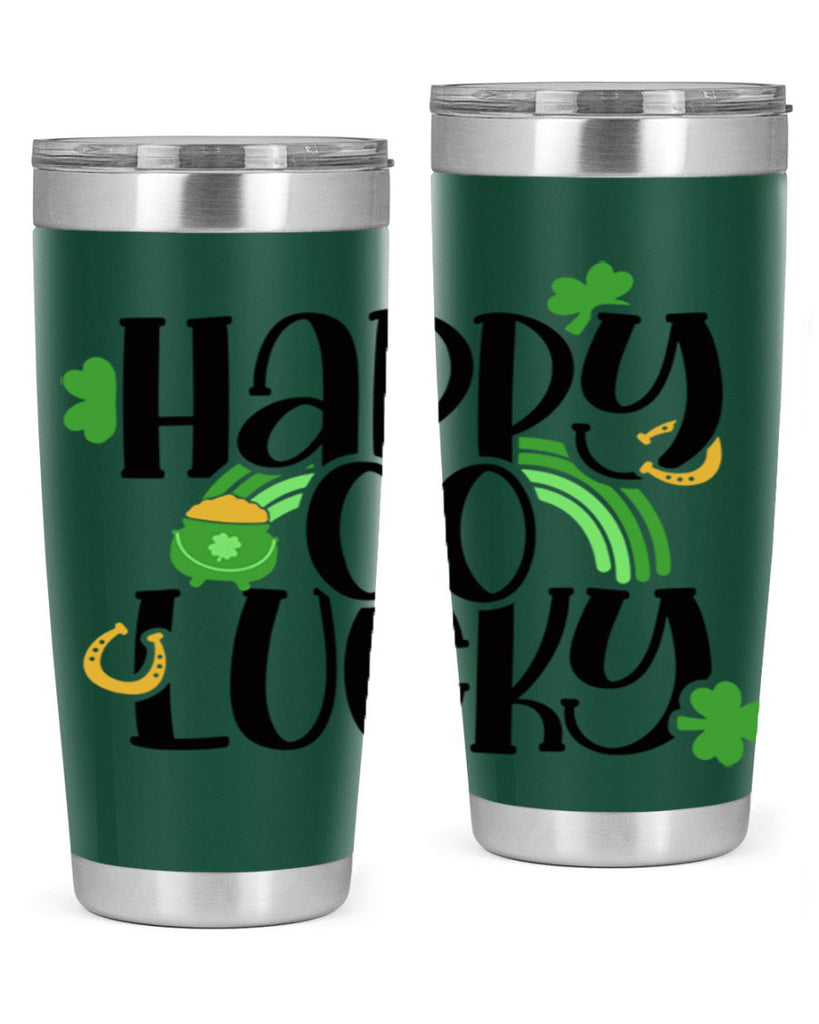Happy Go Lucky Style 96#- St Patricks Day- Tumbler