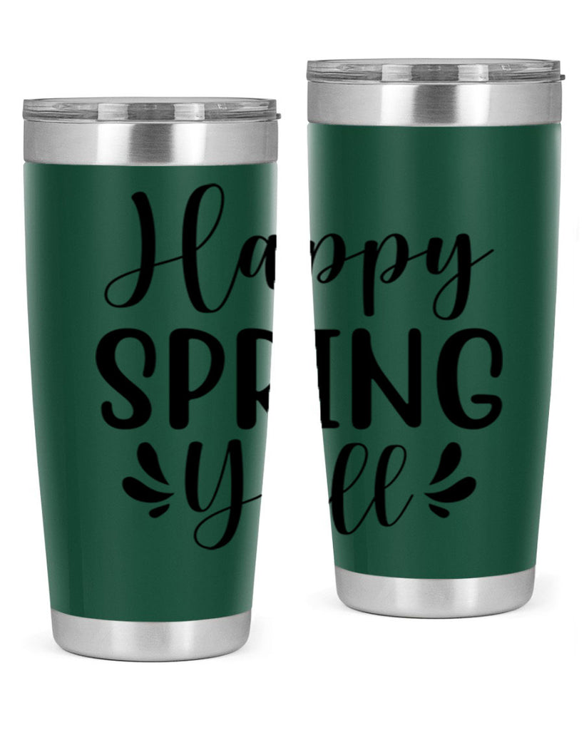 Happy Spring Y'all 163#- spring- Tumbler