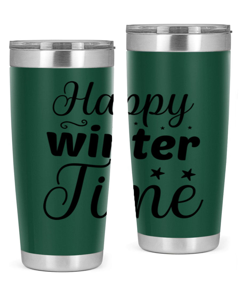 Happy Winter Time 133#- winter- Tumbler
