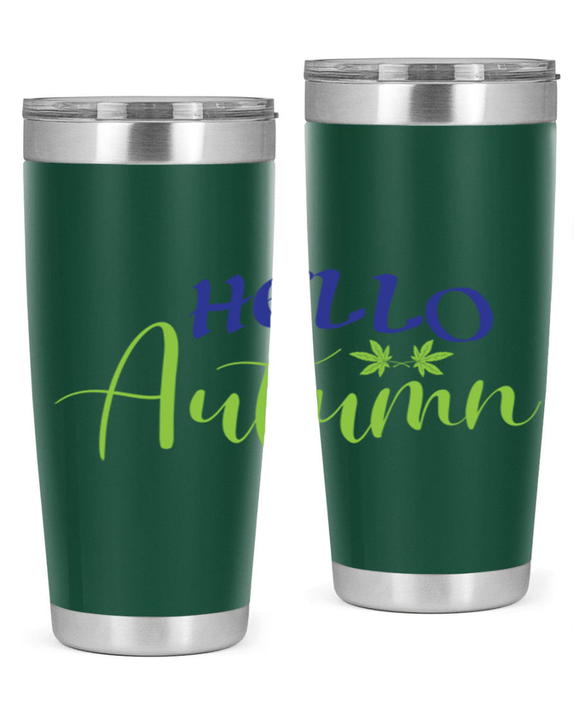 Hello Autumn 271#- fall- Tumbler