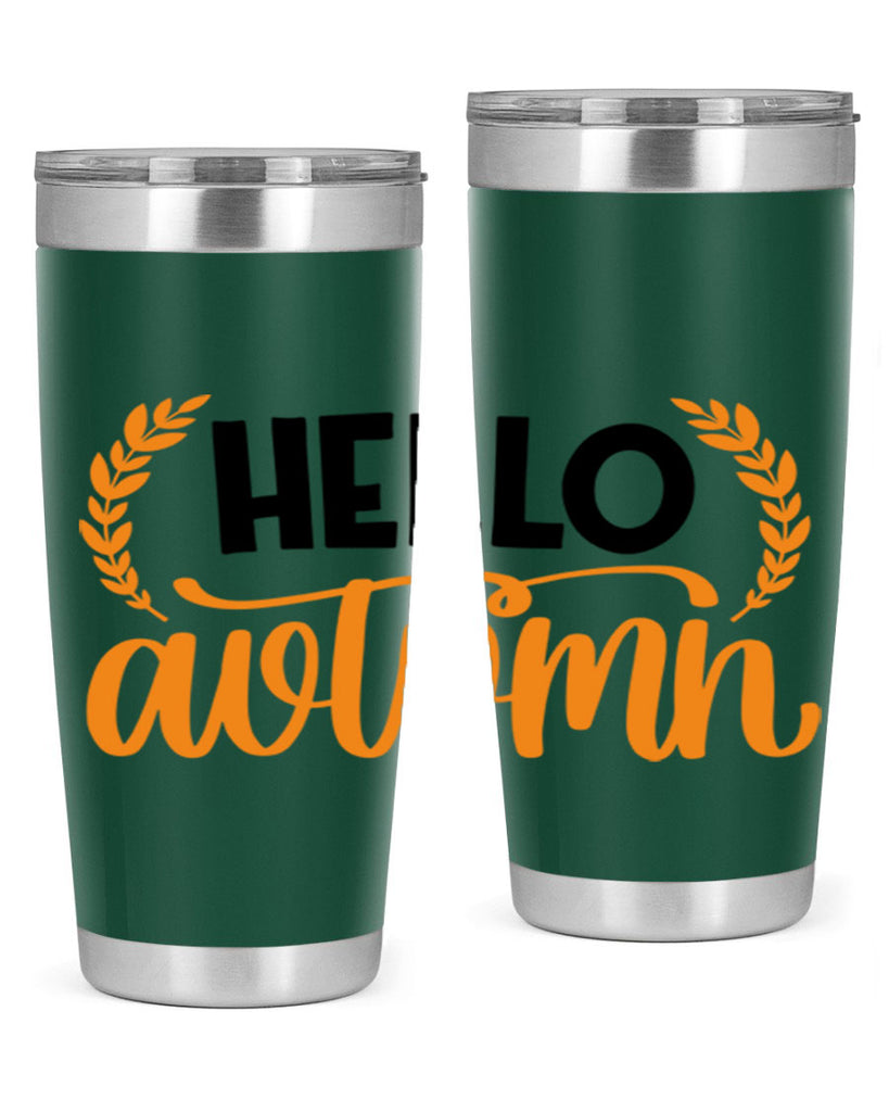 Hello Autumn 493#- fall- Tumbler