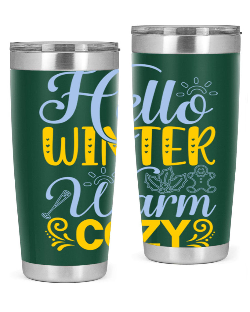 Hello winter warm cozy166#- winter- Tumbler