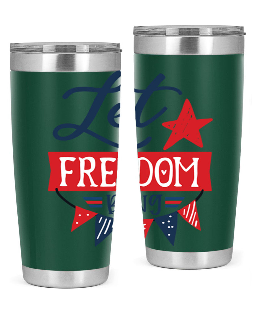 Let freedom bling Style 78#- Fourt Of July- Tumbler