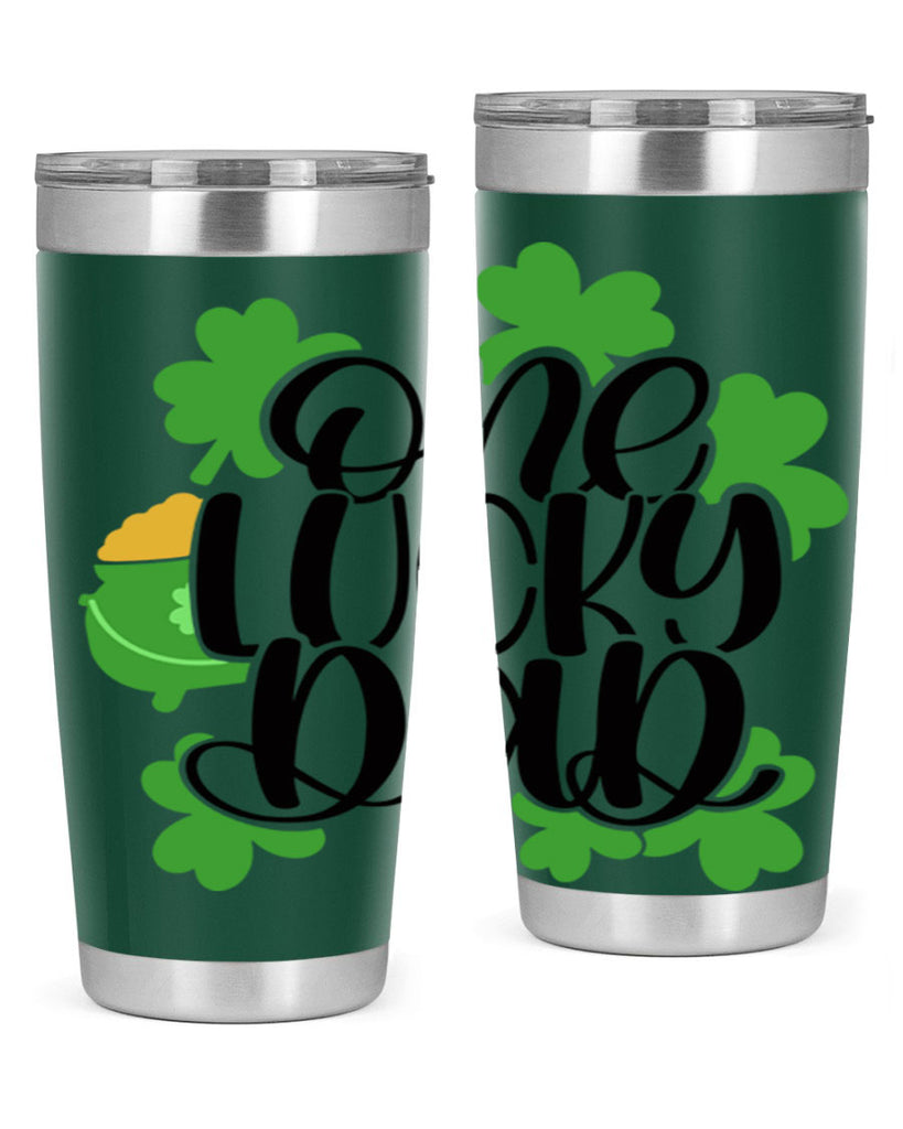 One Lucky Dad Style 43#- St Patricks Day- Tumbler