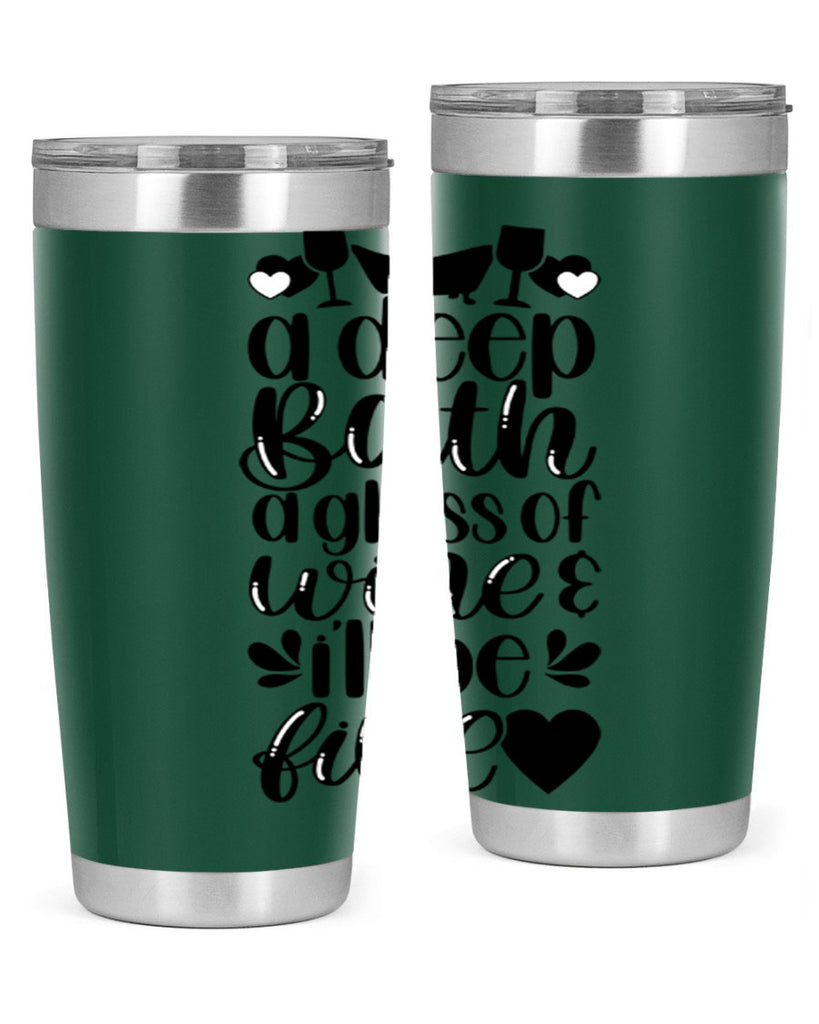 a deep bath a glass 48#- bathroom- Tumbler