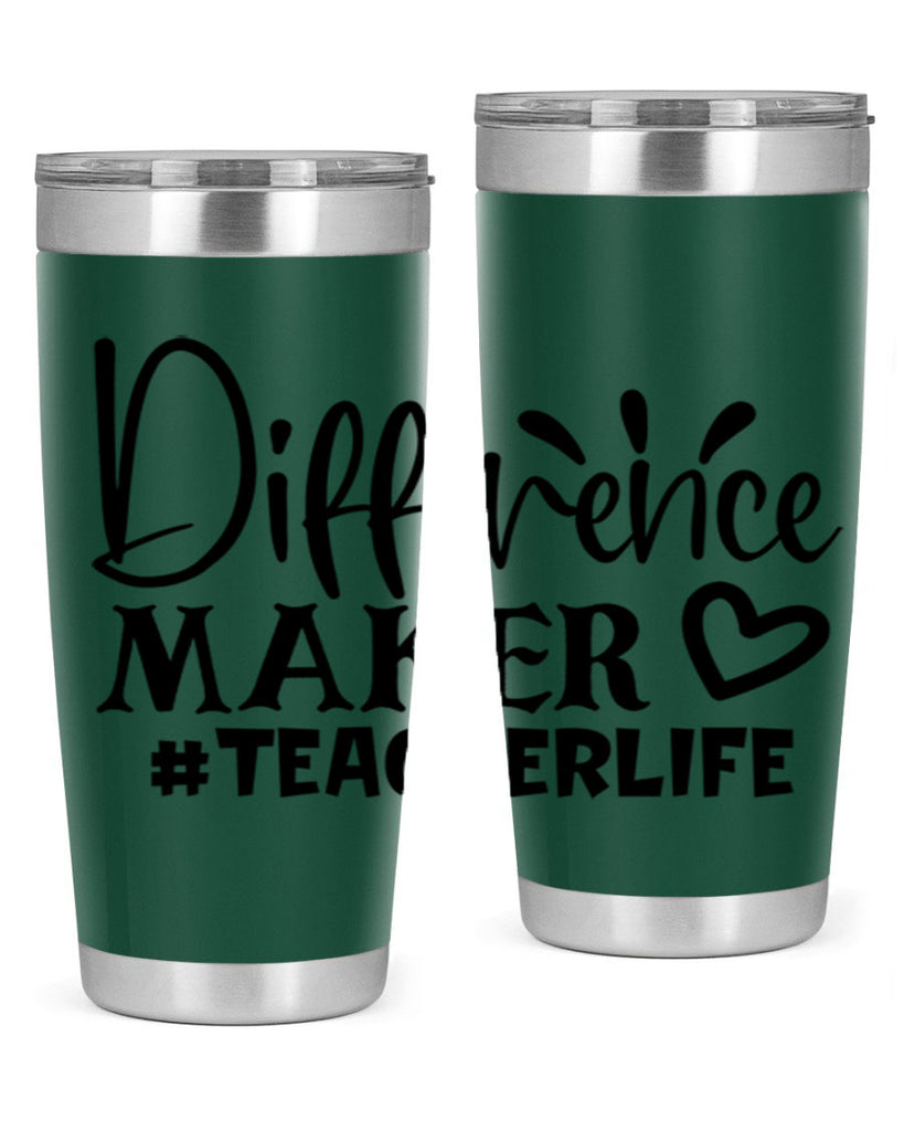 difference maker teacherlife Style 185#- teacher- tumbler