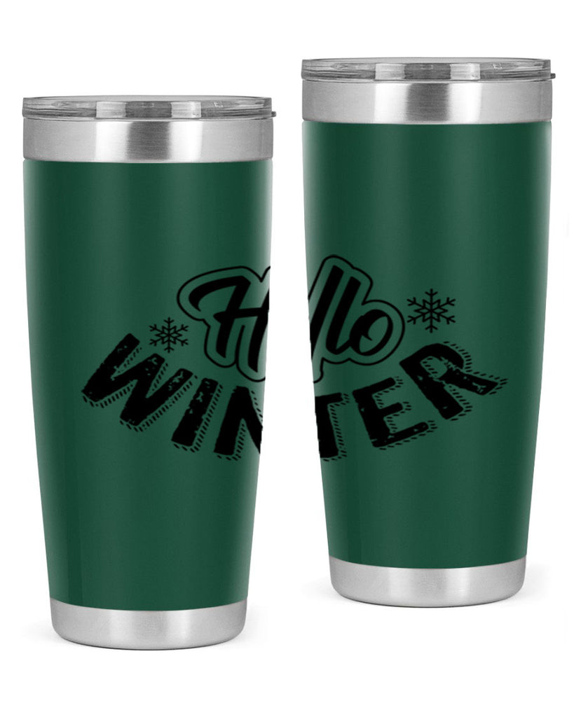 hello winter 169#- winter- Tumbler