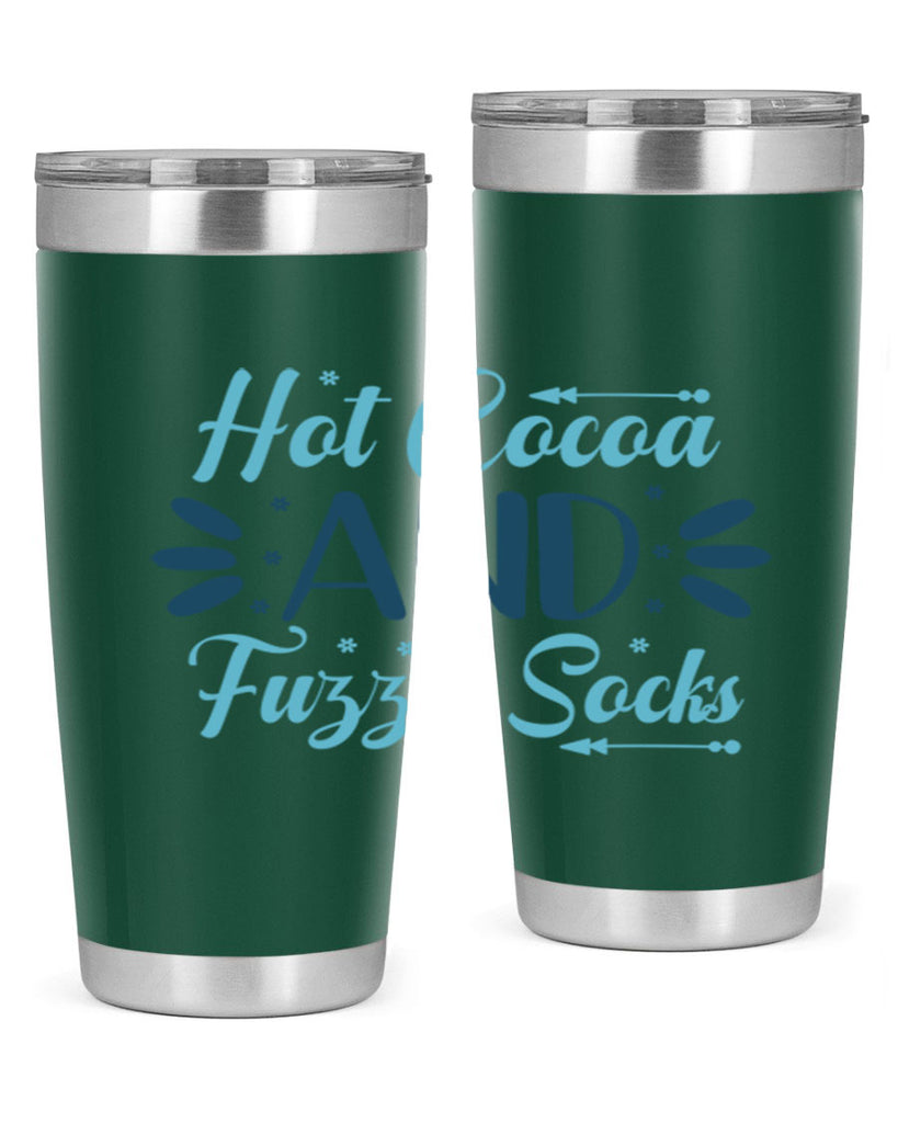 hot cocoa and fuzzy socks 208#- winter- Tumbler