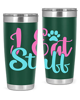 i eat stuff Style 82#- dog- Tumbler