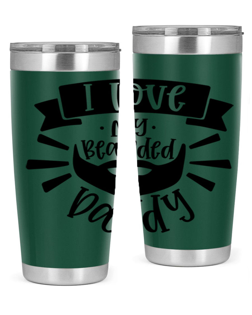 i love my bearded daddy 42#- fathers day- Tumbler