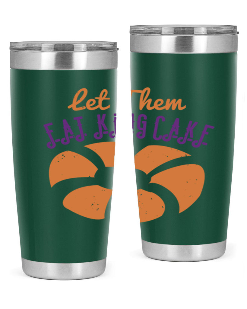 let them eat king cake 50#- mardi gras- Tumbler
