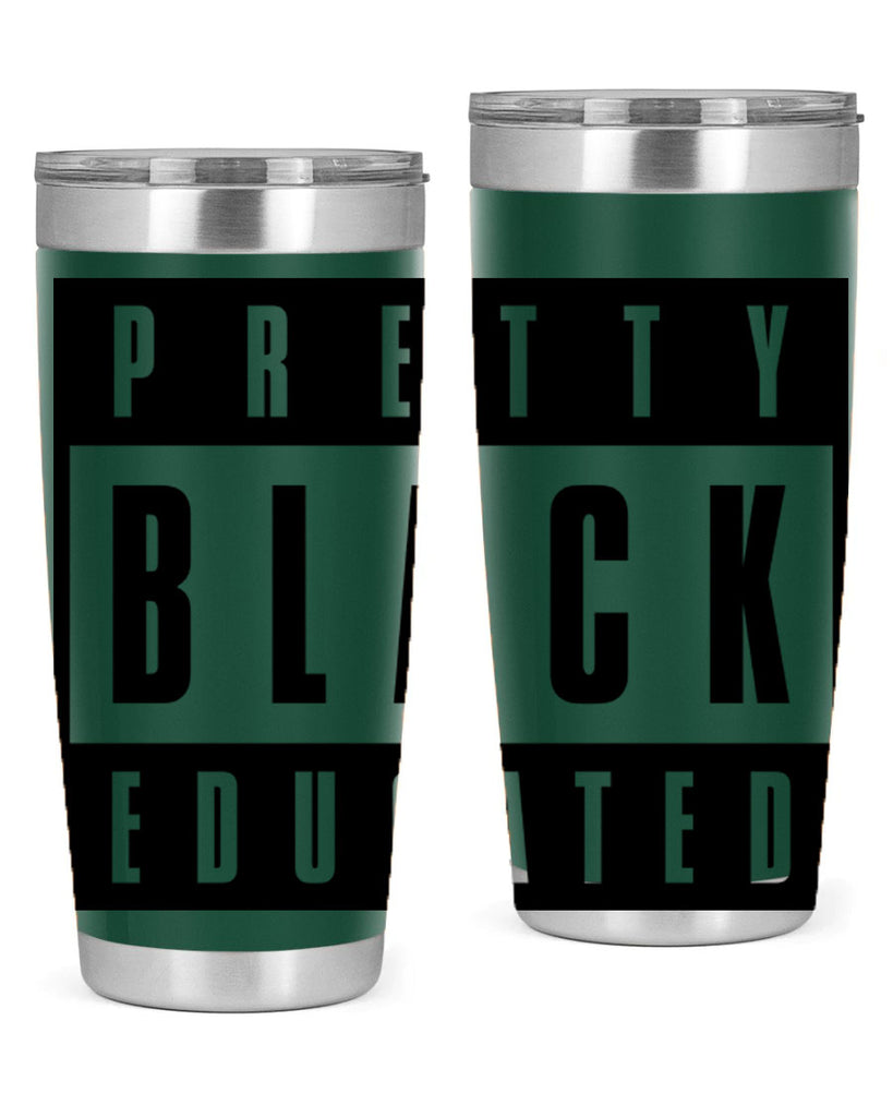 pretty black educated 50#- black words phrases- Cotton Tank