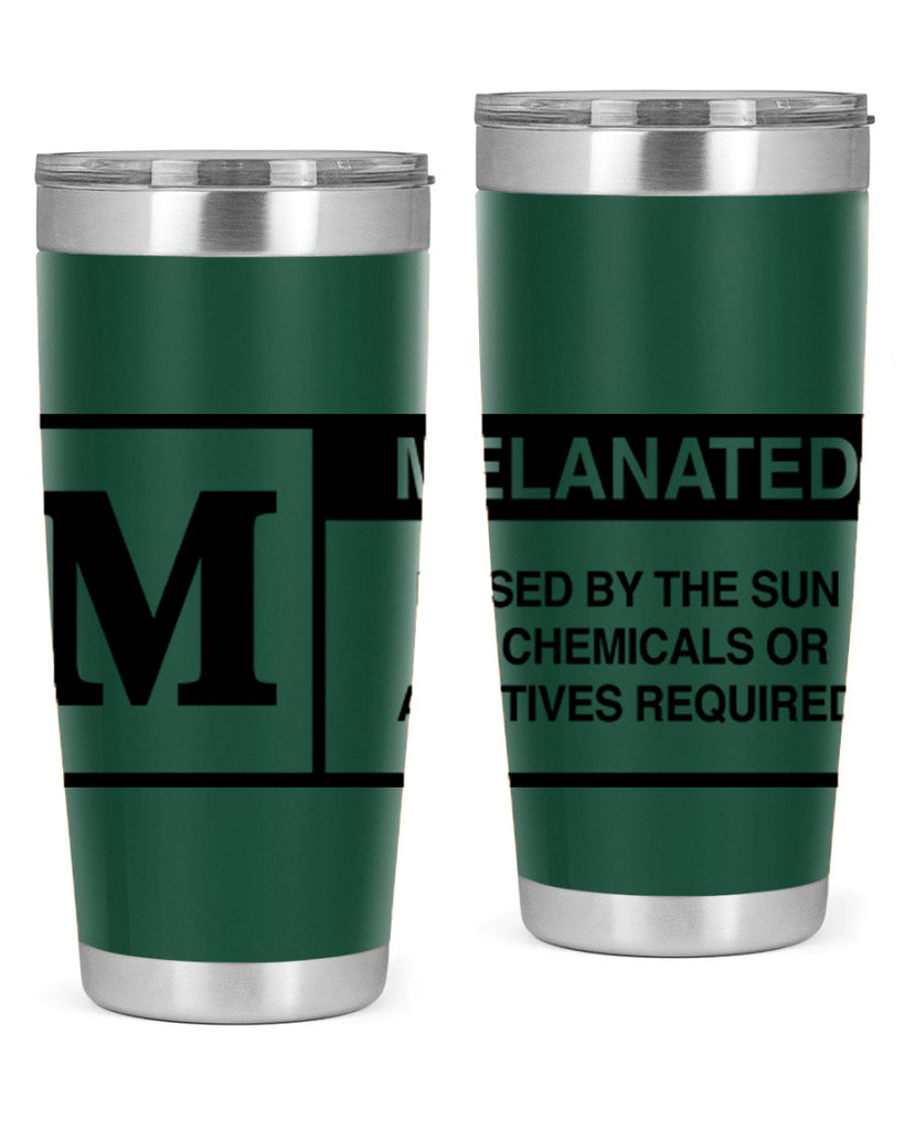 rated melanin 45#- black words phrases- Cotton Tank