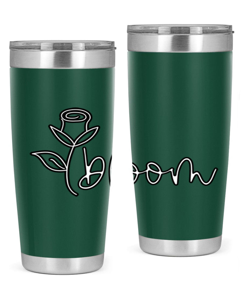 rosebud bloom outline399#- spring- Tumbler