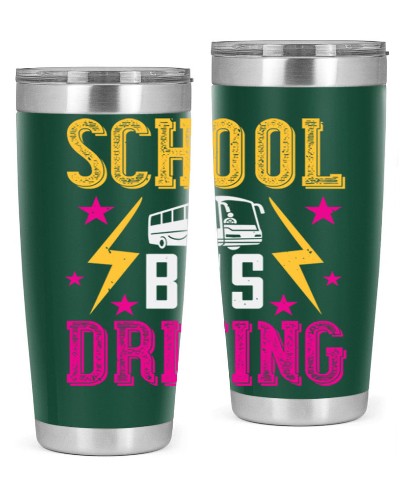 school bus driving Style 17#- bus driver- tumbler