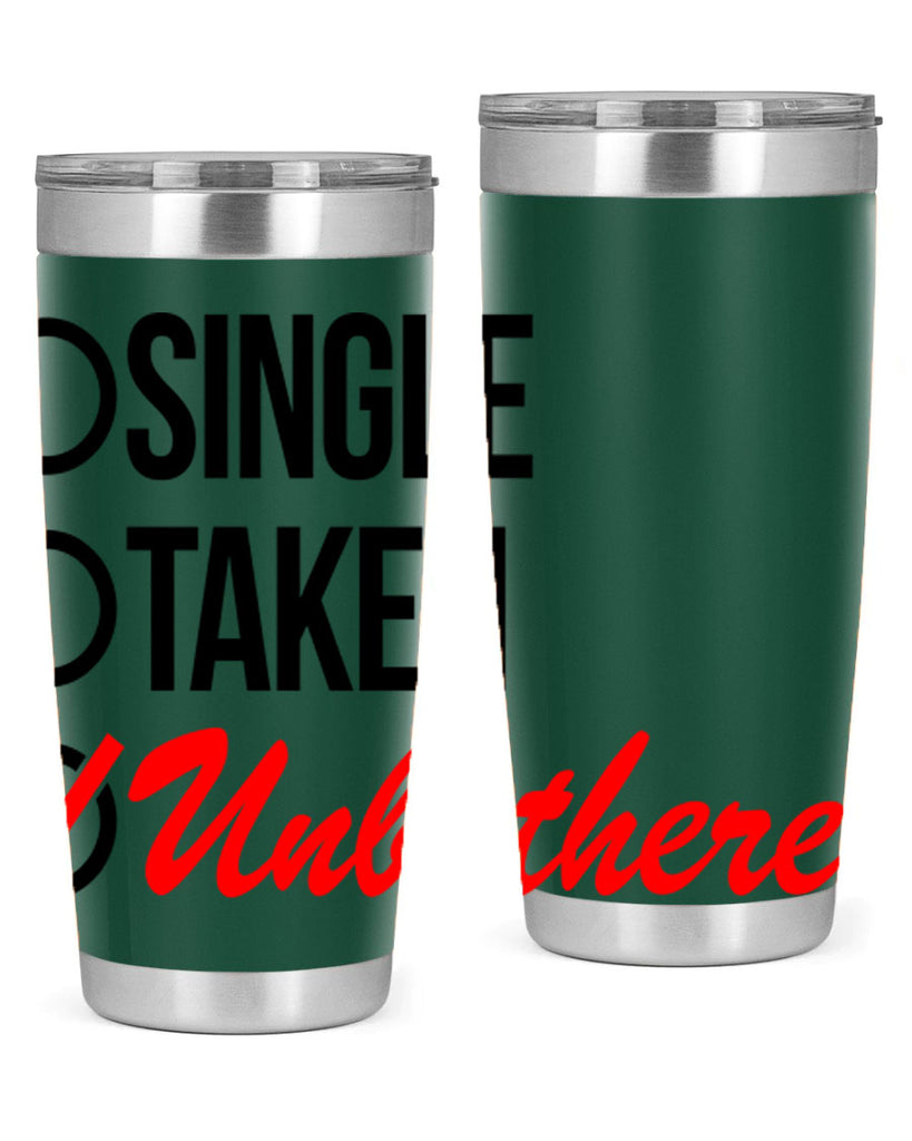 single taken unbothered 35#- black words phrases- Cotton Tank