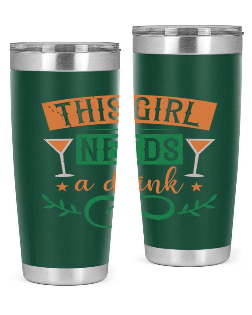 this girl needs a drink 36#- mardi gras- Tumbler