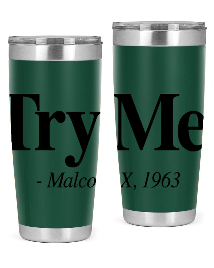 try me malcolm x 16#- black words phrases- Cotton Tank