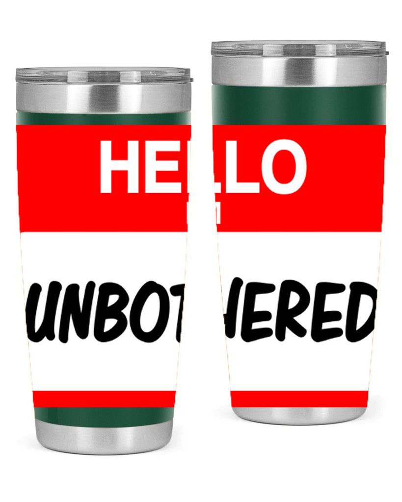 unbothered 14#- black words phrases- Cotton Tank