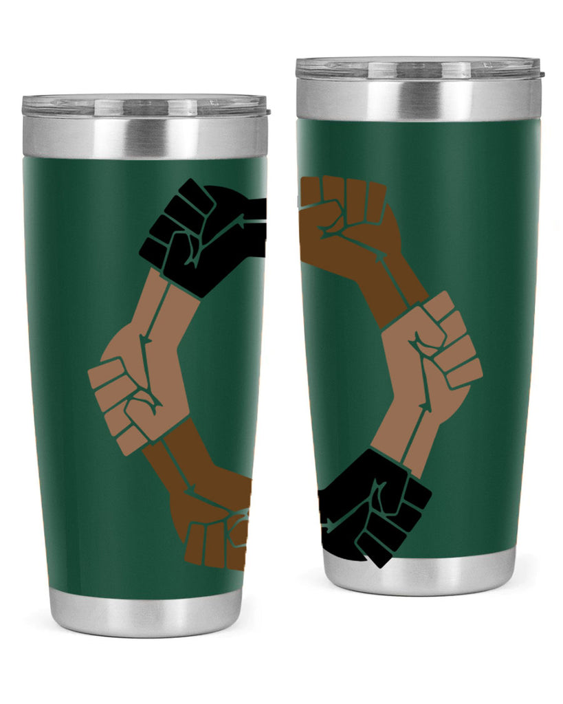 united black power fists 13#- black words phrases- Cotton Tank