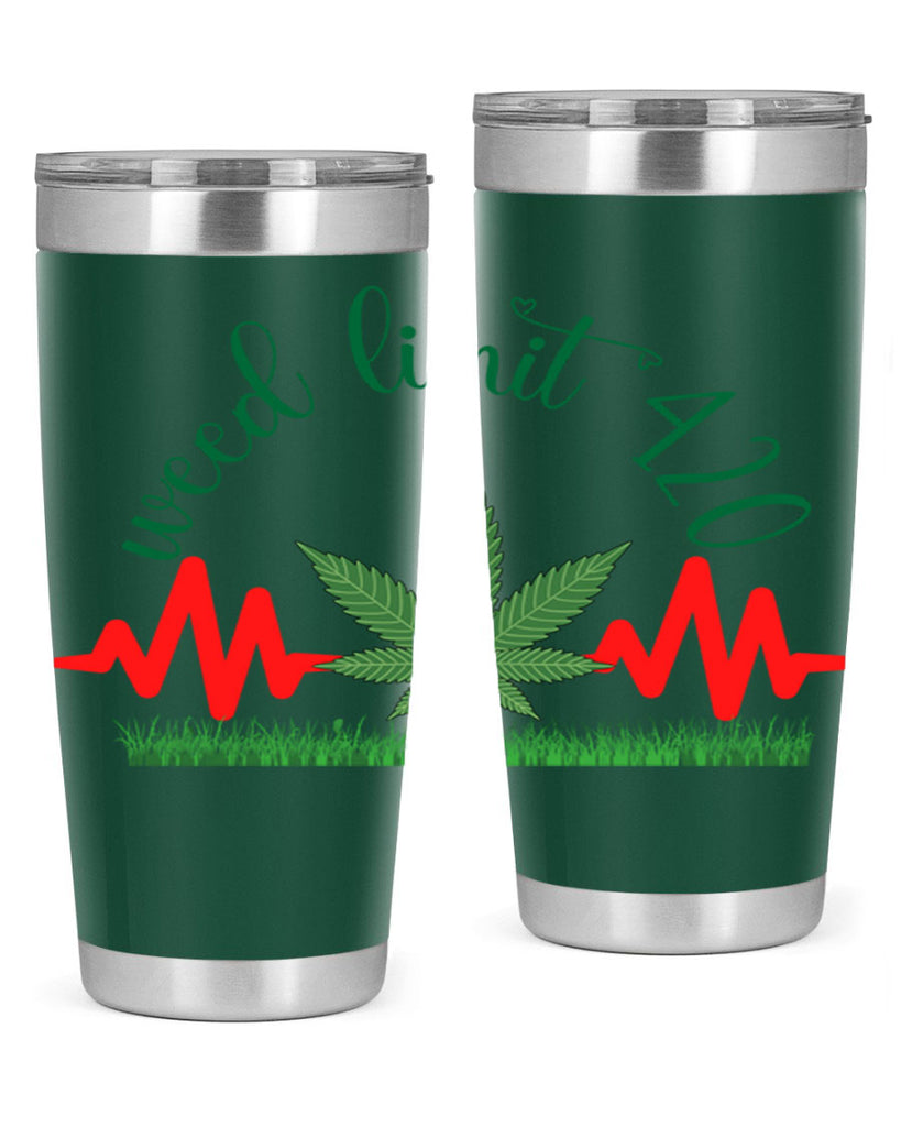 weed limit 420 cannabis hearbeat 291#- marijuana- Tumbler