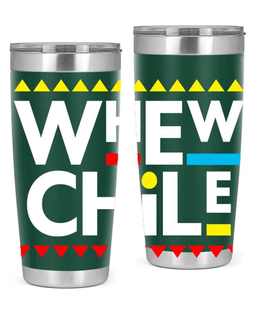 whew chile 11#- black words phrases- Cotton Tank