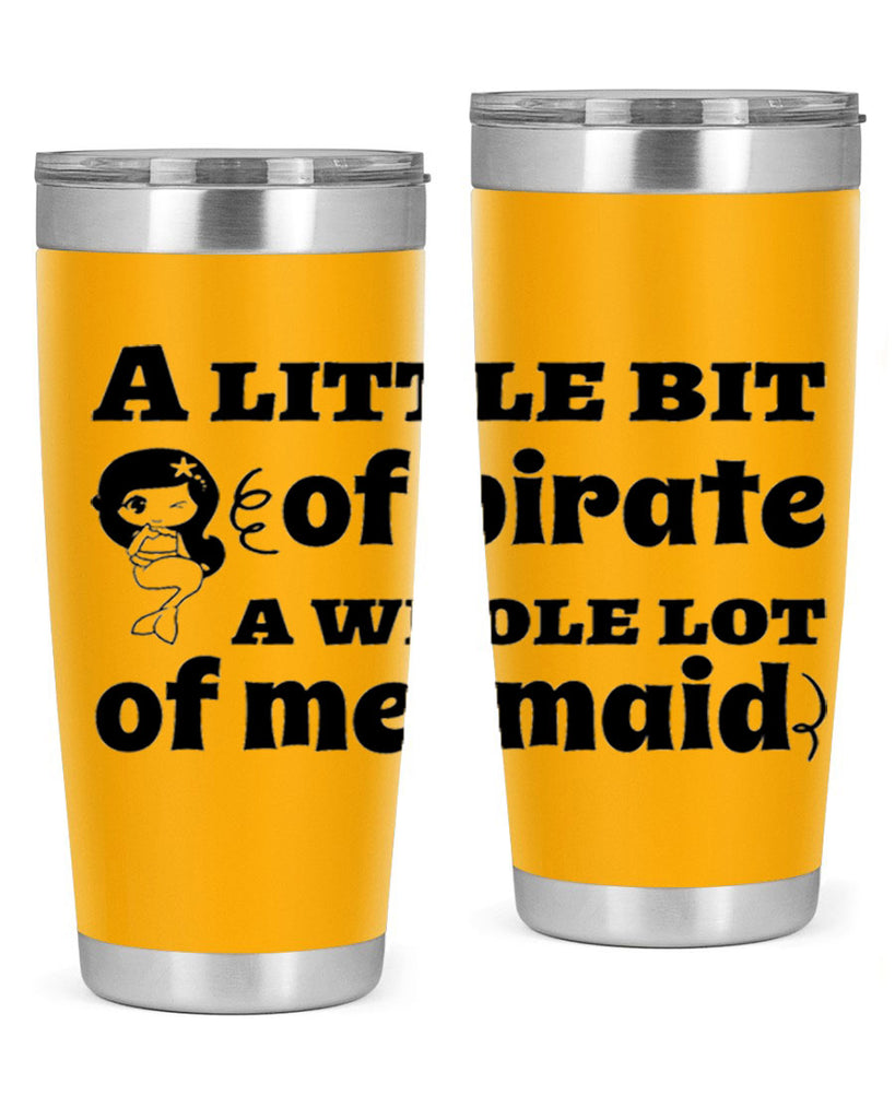 A little bit of pirate 10#- mermaid- Tumbler