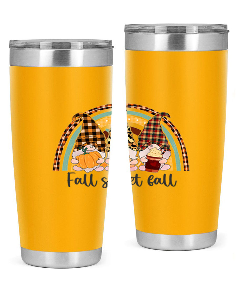 FallSweetFallGnomeRainbow 162#- fall- Tumbler