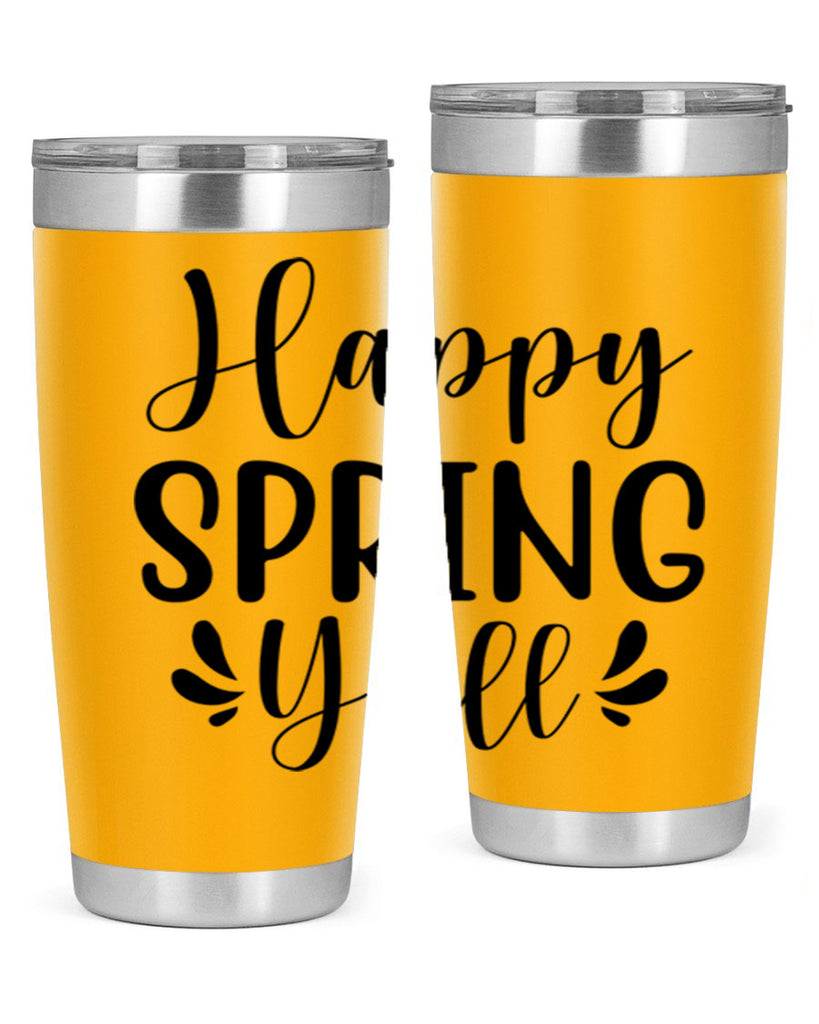 Happy Spring Y'all 163#- spring- Tumbler