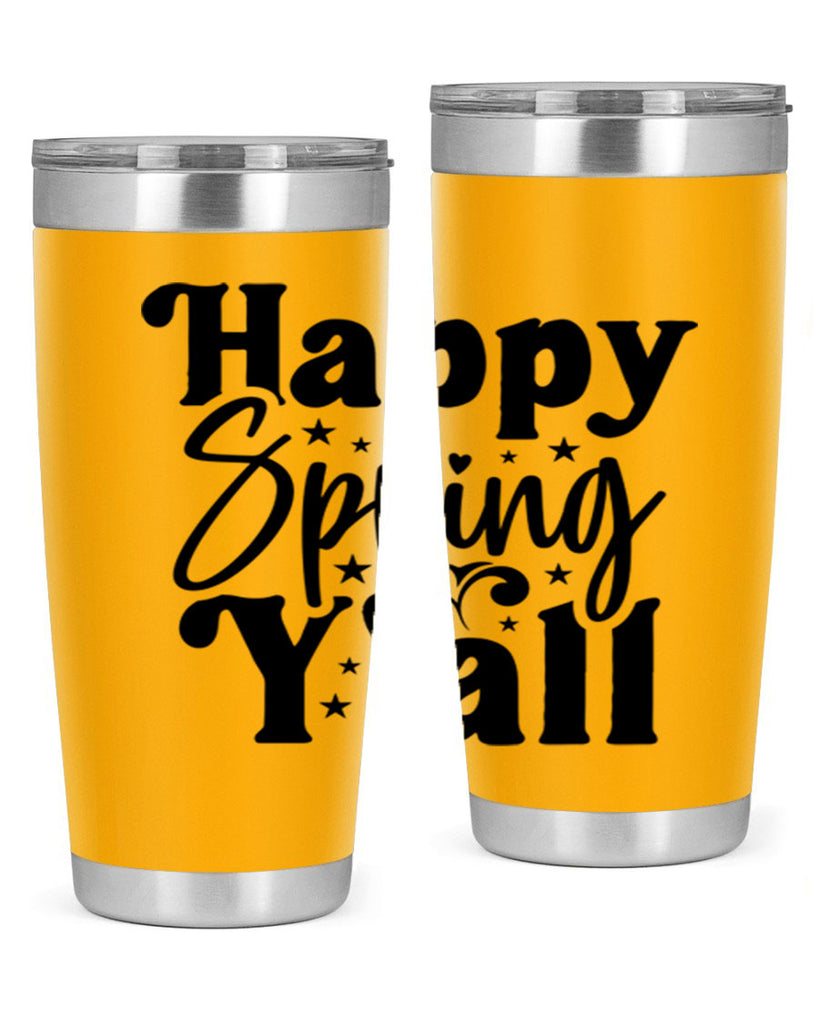 Happy Spring Y'all 164#- spring- Tumbler