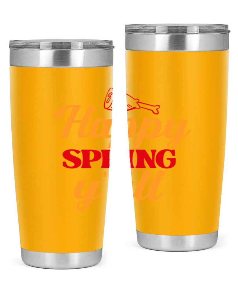 Happy spring y'all 162#- spring- Tumbler
