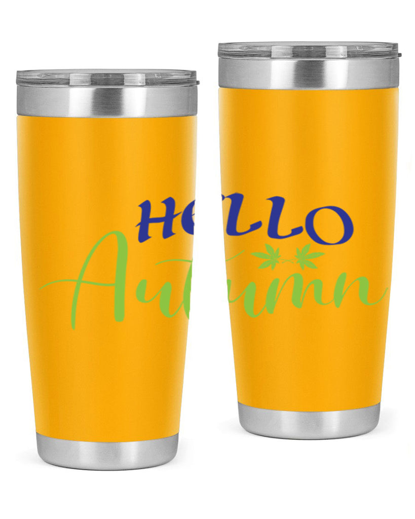 Hello Autumn 271#- fall- Tumbler