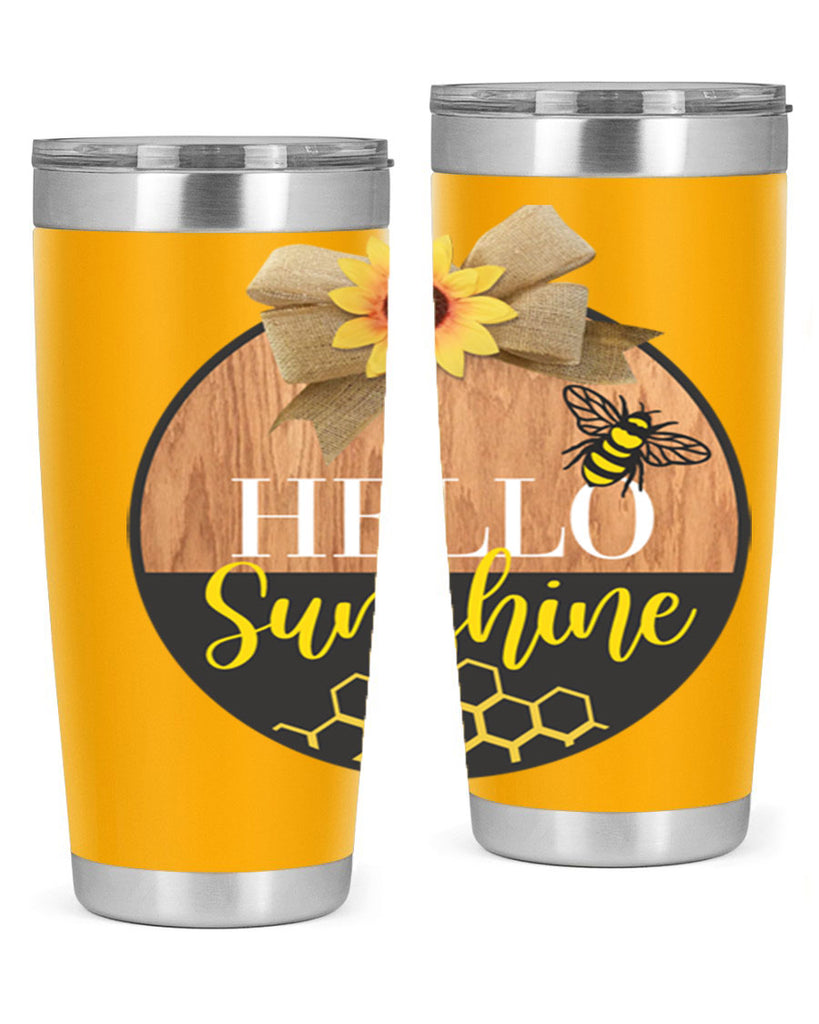 Hello Sunshine and bee Mockup215#- spring- Tumbler