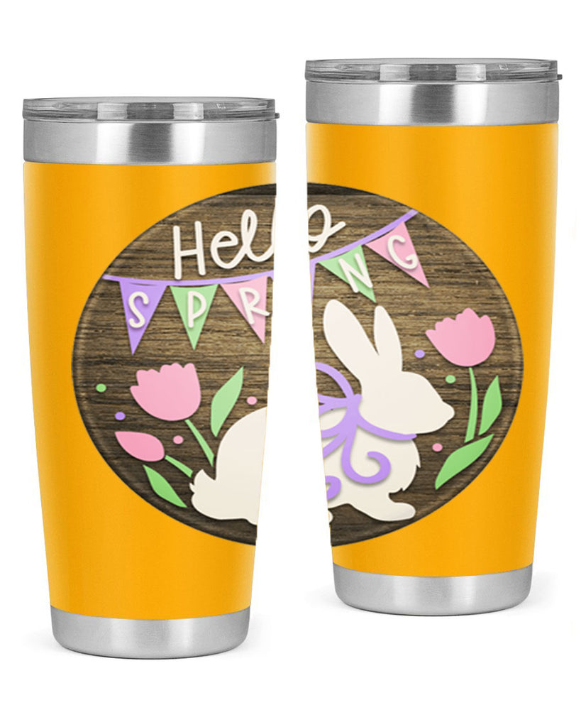 Hello spring bunny Mockup190#- spring- Tumbler
